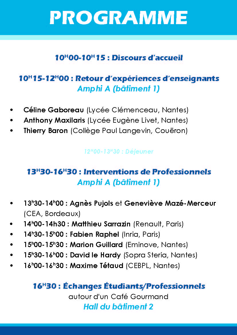 Forum des métiers mathématiques 2019 page 2
