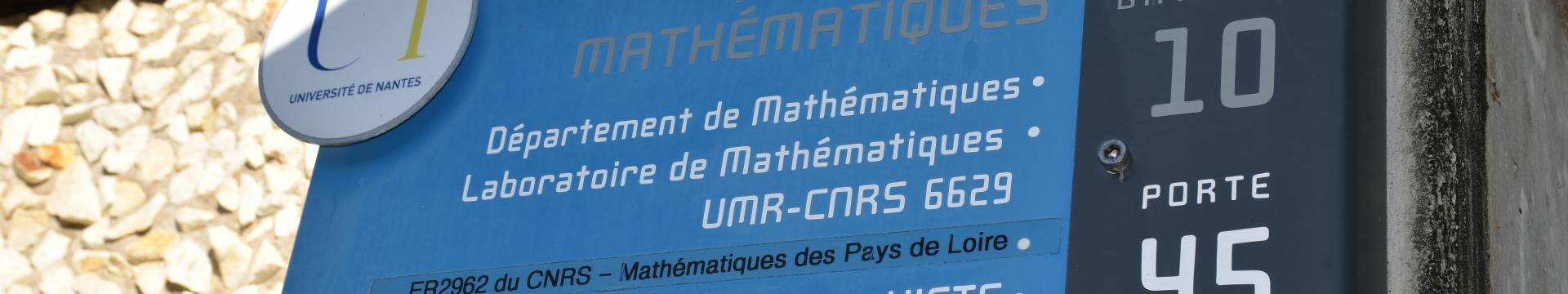 Le Laboratoire de Mathématiques Jean Leray