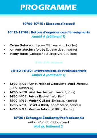 Forum des métiers mathématiques 2019 page 2