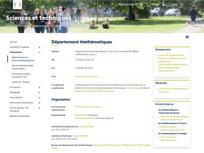 Département Mathématiques