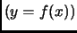 $ (y=f(x))$